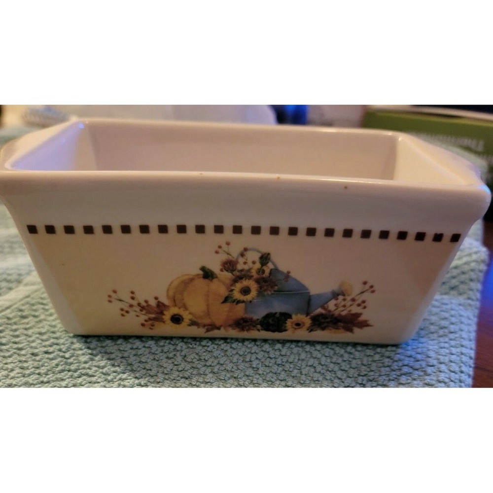 Nantucket Stoneware‎ Fall Pumpkin Mini Loaf Pan